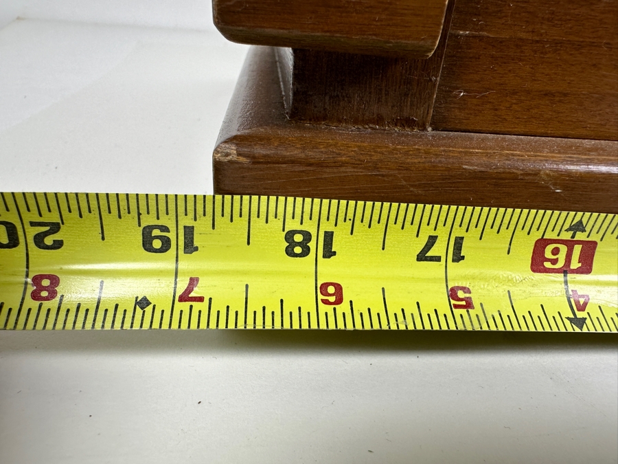 Large Wooden Jewelry Storage Box With Four Leopard Pattern Lined Drawers 18.75W X 13D X 9H [Photo 8]