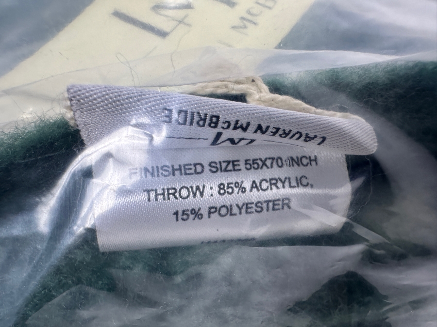 New Lauren McBride Throw Blanket 55 X 70 [Photo 4]
