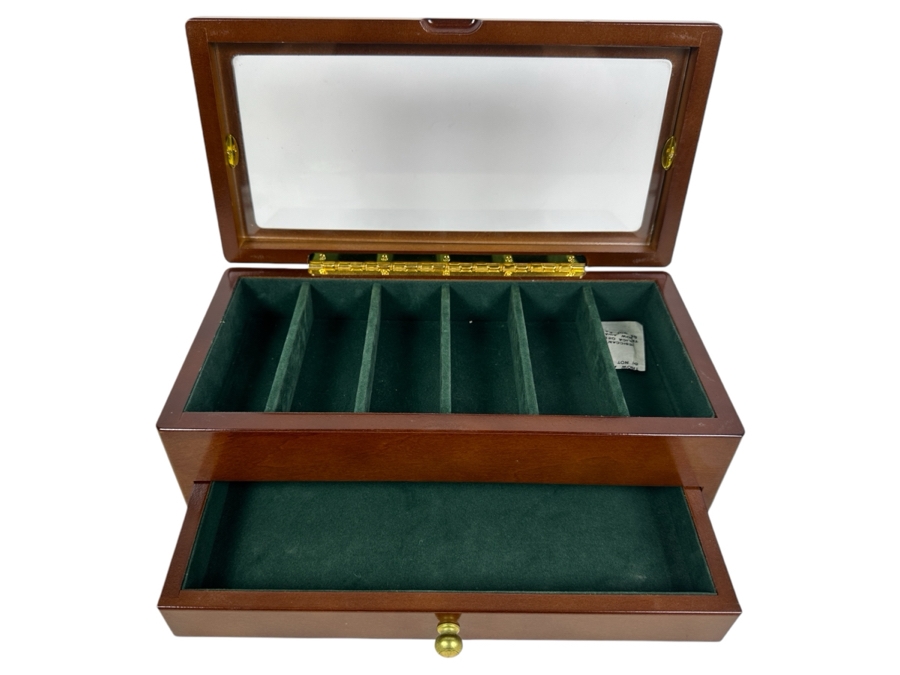 Watch / Jewelry Box With Glass Top 12W X 6D X 4.5H [Photo 1]