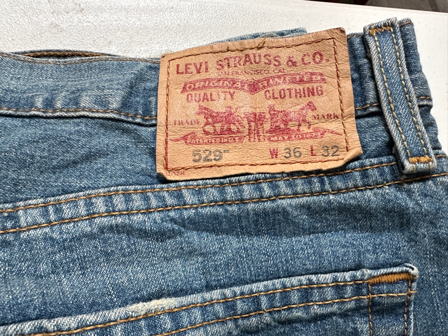 Collection Of Men's LEVI'S Jeans: 5 Measure W36 L32, 1 Measures W38 X L32 [Photo 6]