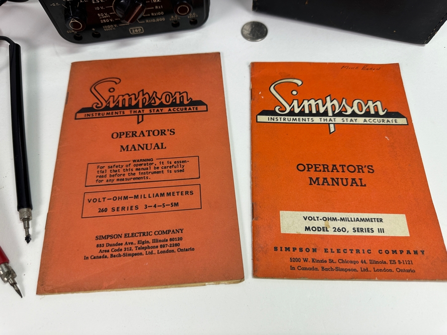 Vintage Simpson Multimeter Model 260, Series III [Photo 4]