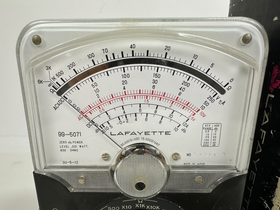 Vintage Lafayette Multimeter Model 99-5071 [Photo 3]