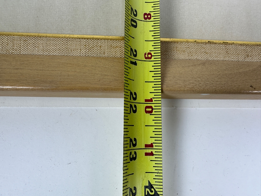 Vintage Mid-Century Hand Signed Woodcut Print Dated 1958 Framed 28 X 22 [Photo 7]