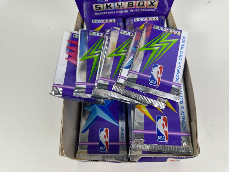 NBA Skybox Basketball Cards 91-92 Season - All Packs Have Been Opened - Cards Are In Mint Condition [Photo 7]