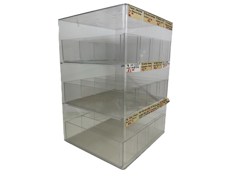 Acrylic Store Display Used In 1990s Sports Card Shop 12W X 11D X 17H [Photo 2]
