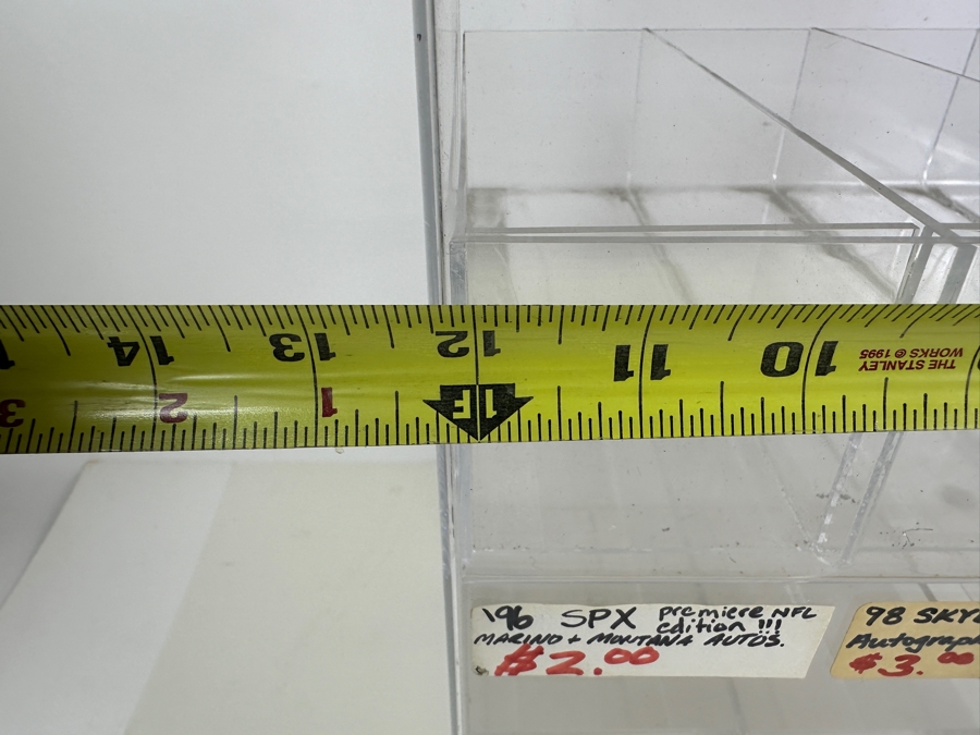 Acrylic Store Display Used In 1990s Sports Card Shop 12W X 11D X 17H [Photo 3]