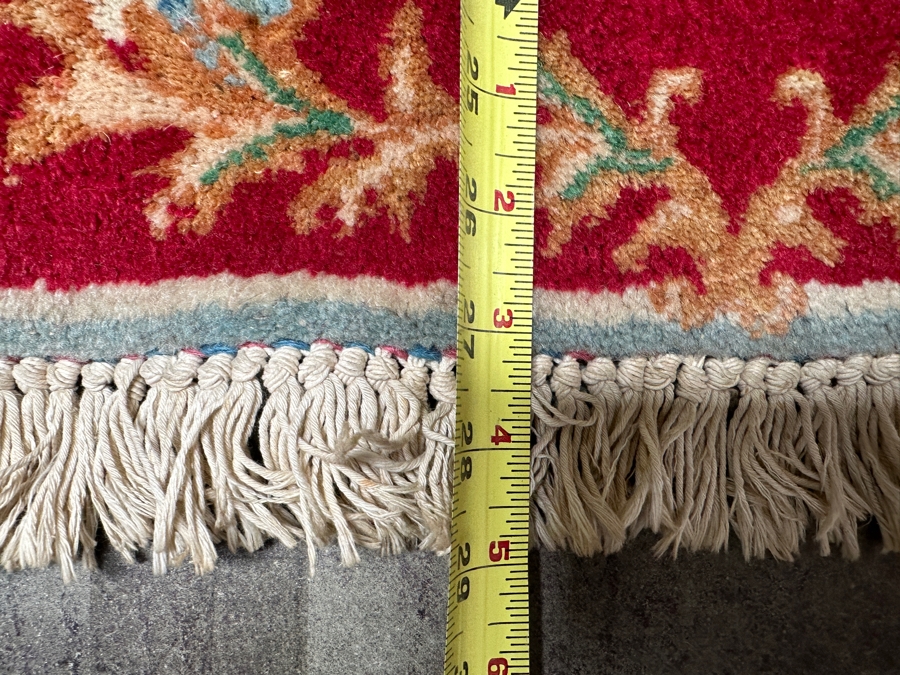 Vintage Small Hand Knotted Wool Rug 21 X 28 [Photo 10]