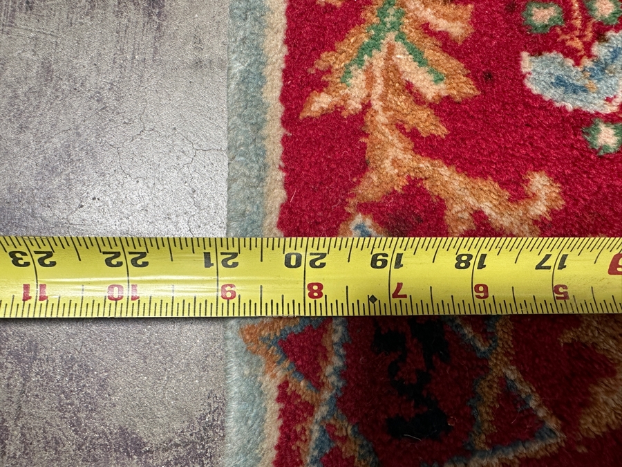 Vintage Small Hand Knotted Wool Rug 21 X 28 [Photo 9]