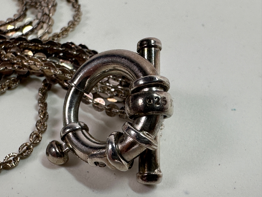 Pair Of Sterling Silver 8' Bracelets 32.6g [Photo 6]