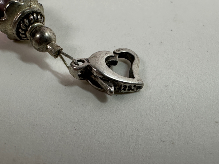 Pair Of Sterling Silver 8' Bracelets 34.6g [Photo 6]