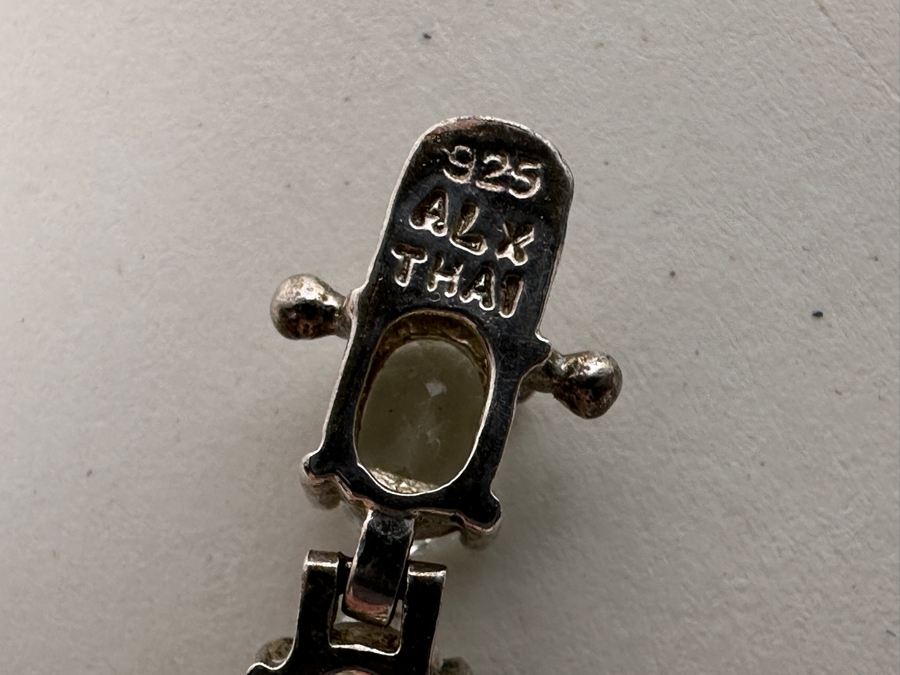 Pair Of Sterling Silver 8' Bracelets 30.6g [Photo 6]