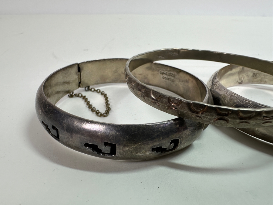 Three Sterling Silver Bracelets 67.2g [Photo 2]