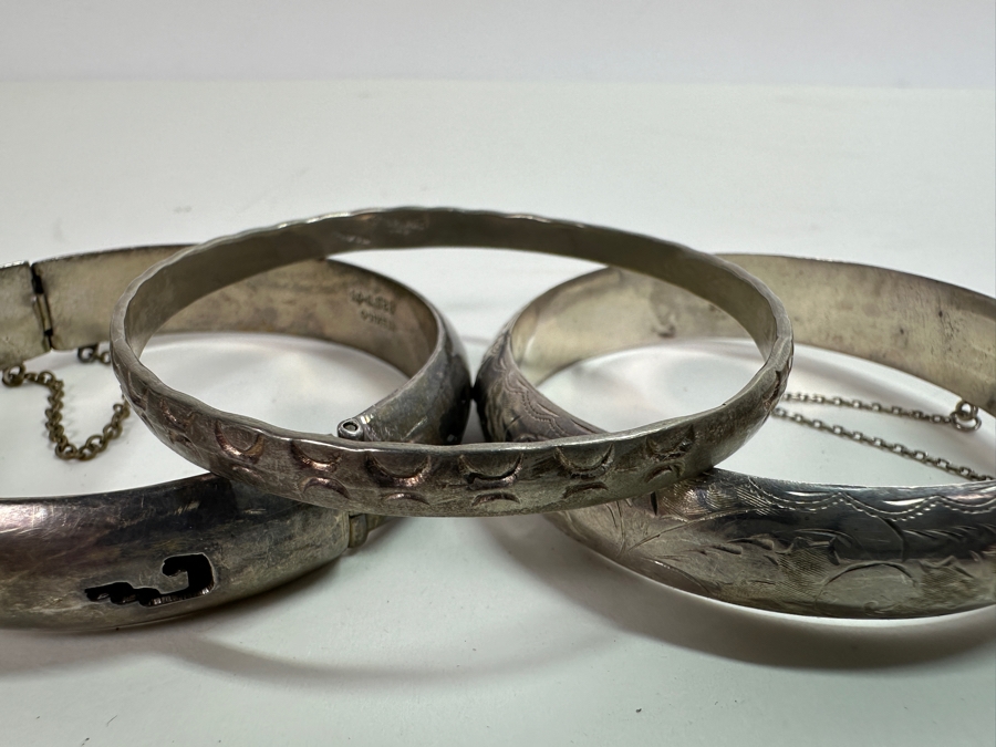 Three Sterling Silver Bracelets 67.2g [Photo 3]