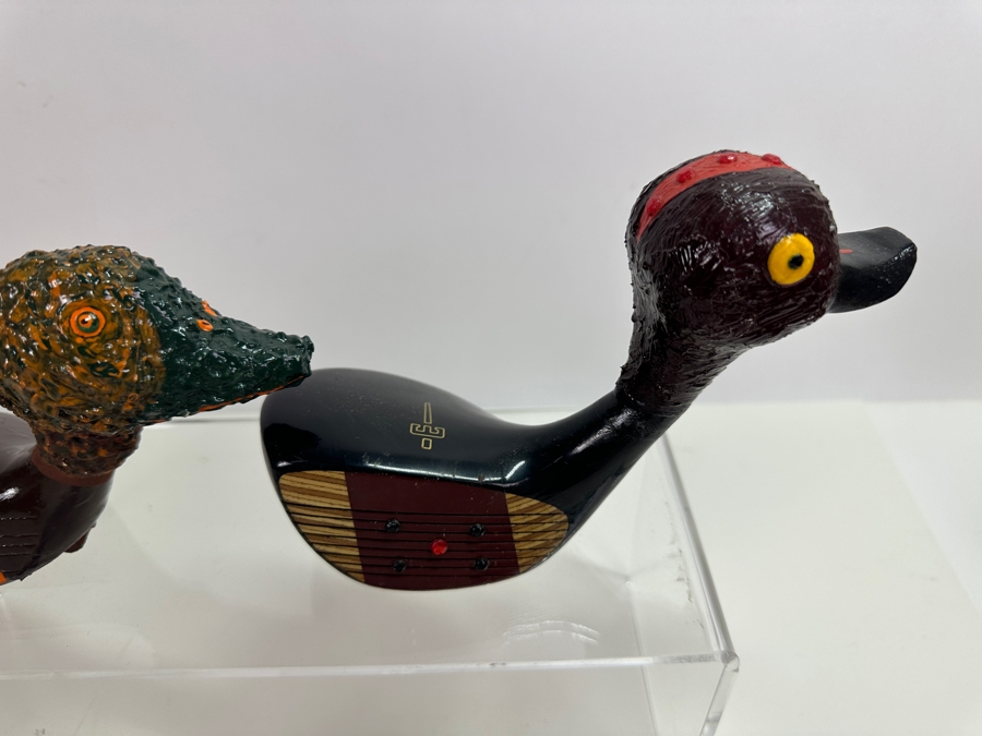 Set Of Four Handmade Golf Driver Head Duck Decoys [Photo 6]