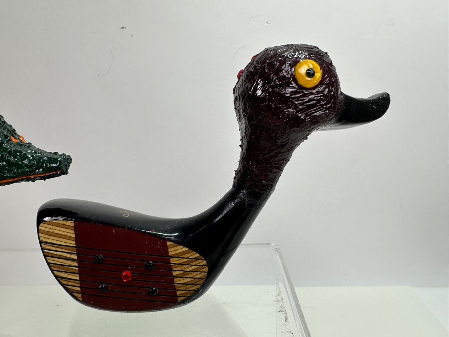 Set Of Four Handmade Golf Driver Head Duck Decoys [Photo 5]