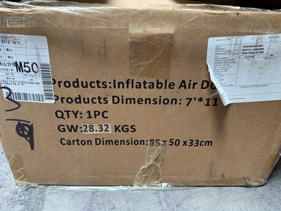 AIRA Inflatable Dock System 7' X 11' New Old Stock Retails $1,299	 [Photo 4]