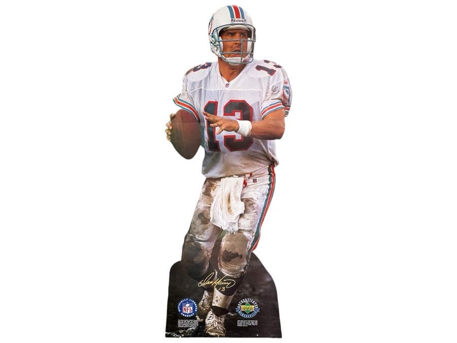 Vintage 1996 Upper Deck Life Size Dan Marino Miami Dolphins NFL Quarterback Cardboard Standee