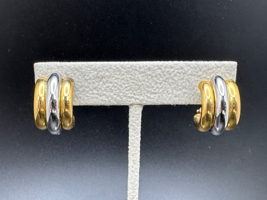 18K Gold Earrings 10.2g Gold Melt Value $660 [Photo 2]