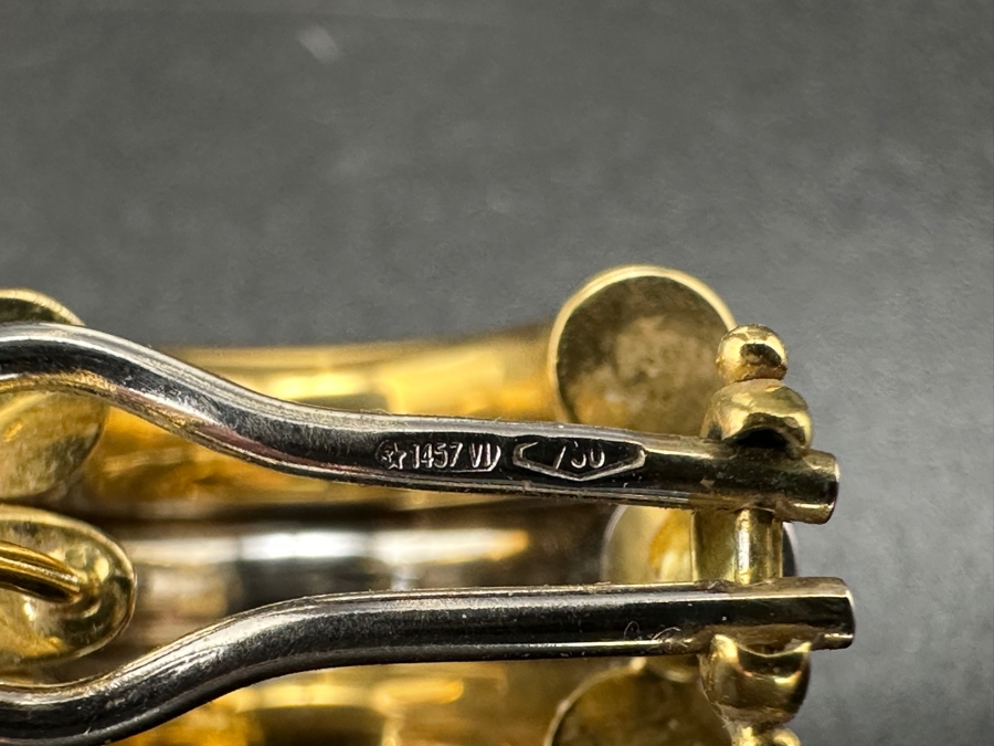 18K Gold Earrings 10.2g Gold Melt Value $660 [Photo 9]