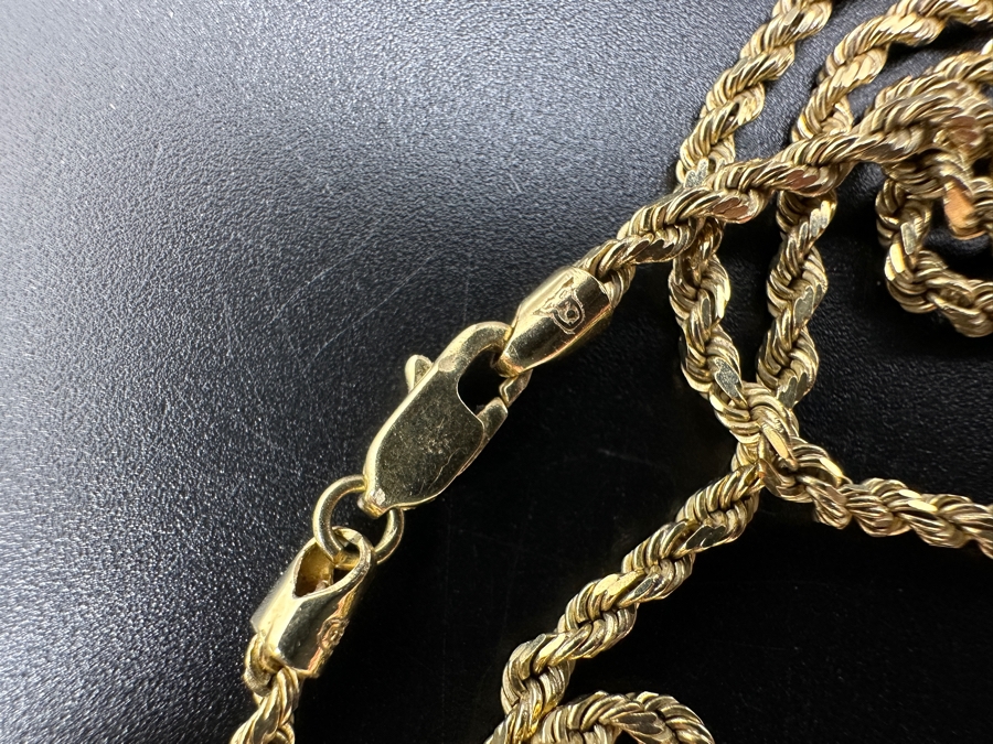 14K Gold 18' Chain Necklace Gold Melt Value $463 [Photo 4]