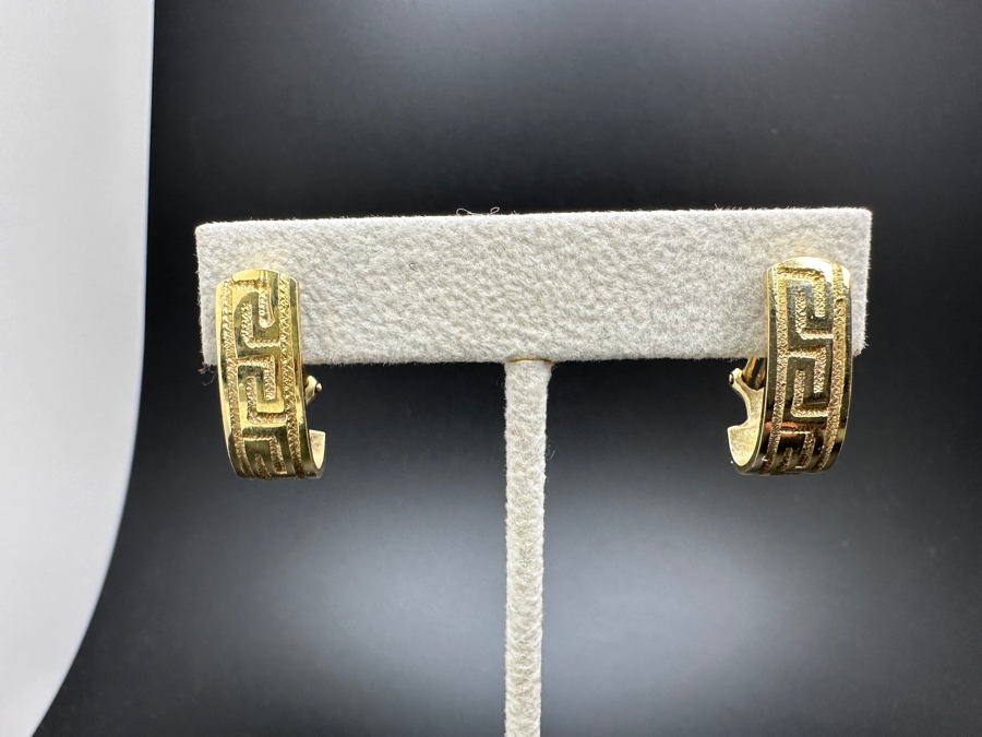 14K Gold Earrings 7.4g Gold Melt Value $373 [Photo 4]