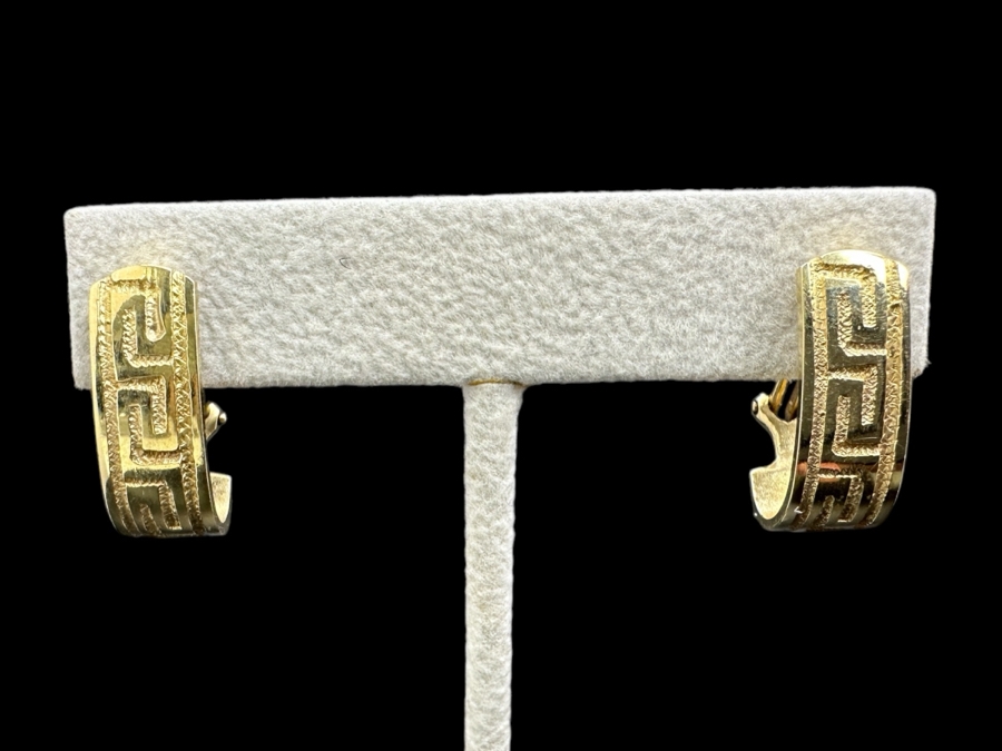 14K Gold Earrings 7.4g Gold Melt Value $373 [Photo 2]