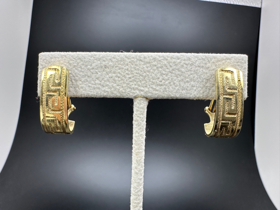 14K Gold Earrings 7.4g Gold Melt Value $373 [Photo 3]