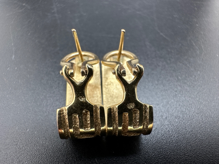 14K Gold Earrings 7.4g Gold Melt Value $373 [Photo 7]