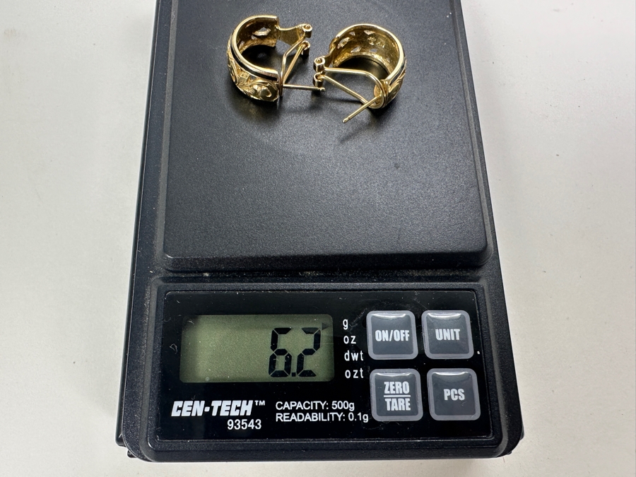 14K Gold Earrings 6.2g Gold Melt Value $312 [Photo 8]