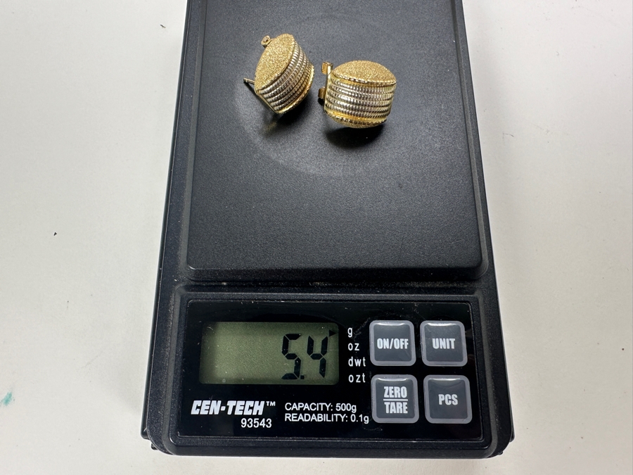 14K Gold Earrings 5.4g Gold Melt Value $272 [Photo 10]