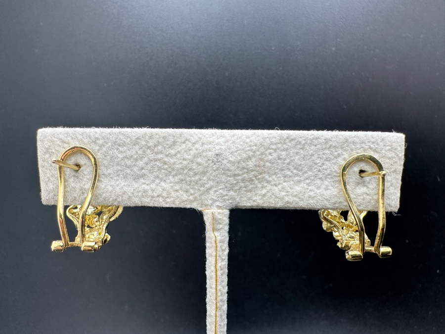 14K Gold Earrings 7.0g Gold Melt Value $352 [Photo 7]