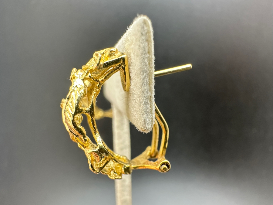 14K Gold Earrings 7.0g Gold Melt Value $352 [Photo 5]