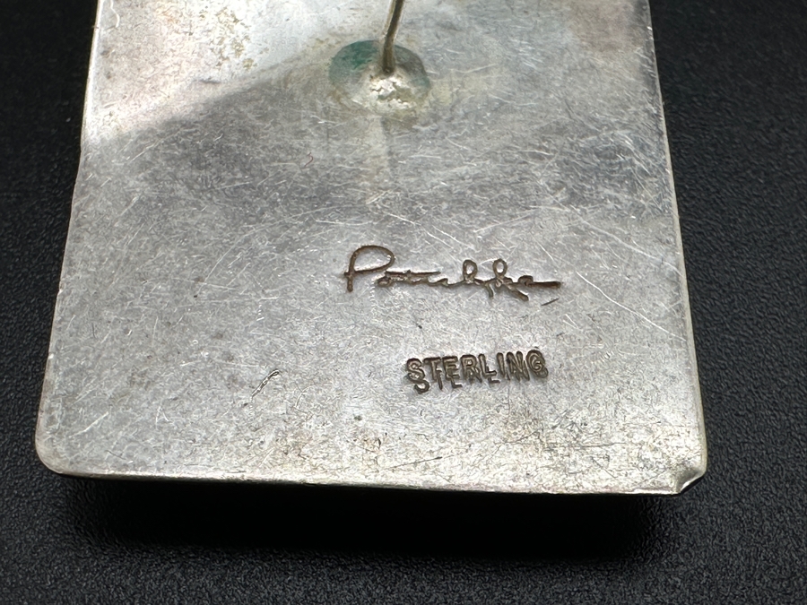 Signed Sterling Silver Earrings 11.2g [Photo 5]
