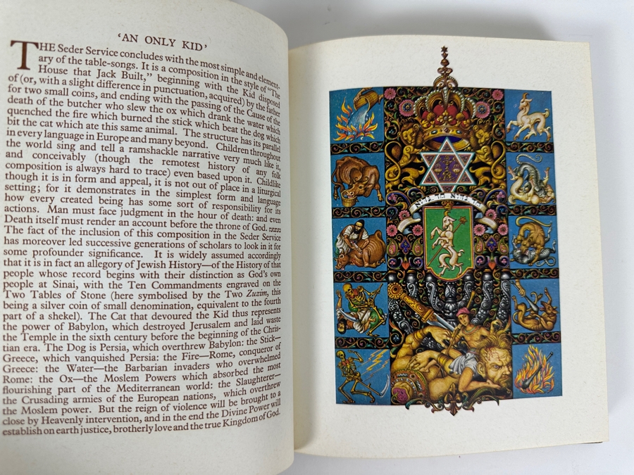 The Haggadah Hardcover Book Executed By Arthur Szyk And Cecil Roth [Photo 7]