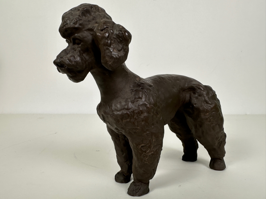 Meissen (Germany) Stoneware Poodle Figurine 6.5W X 5.5H Estimate $320 [Photo 4]