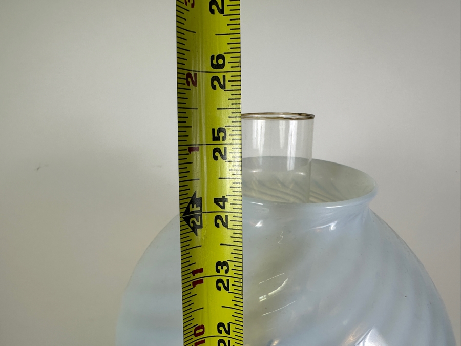 Vintage Table Lamp With Opaline Glass Lampshade 25.5H [Photo 7]