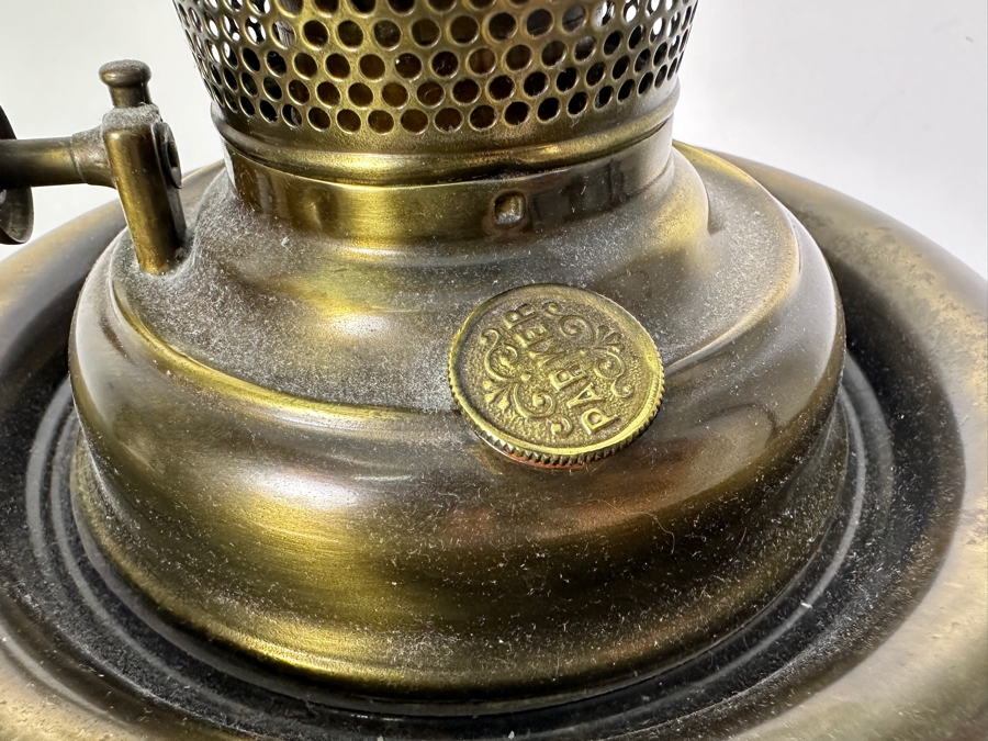 Vintage Table Lamp With Opaline Glass Lampshade 25.5H [Photo 5]