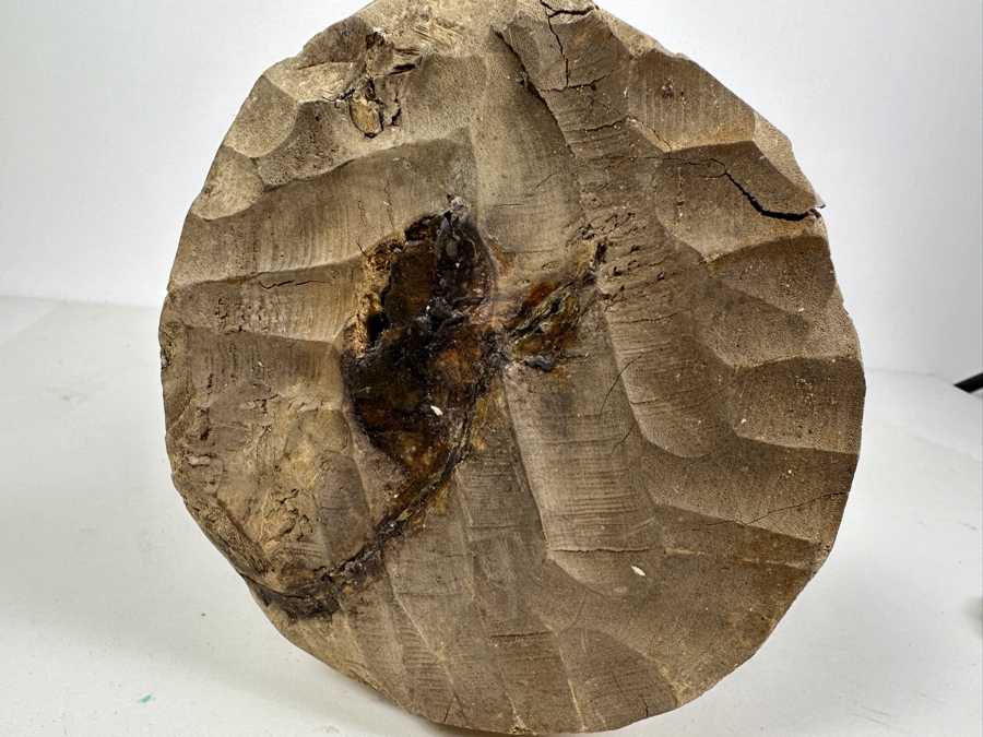 Vintage Ethnic Hand Carved Wooden Sculpture Of Blacksmith Man 22H [Photo 6]