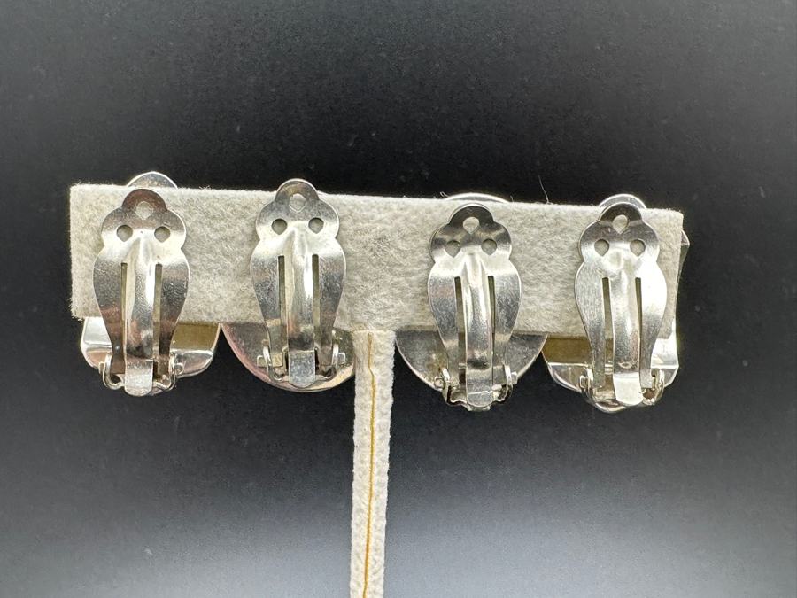 Two Pair Of Barra Sterling Silver Earrings 25g [Photo 3]