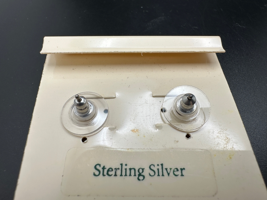 Signed Sterling Silver Earrings 8.7g [Photo 2]