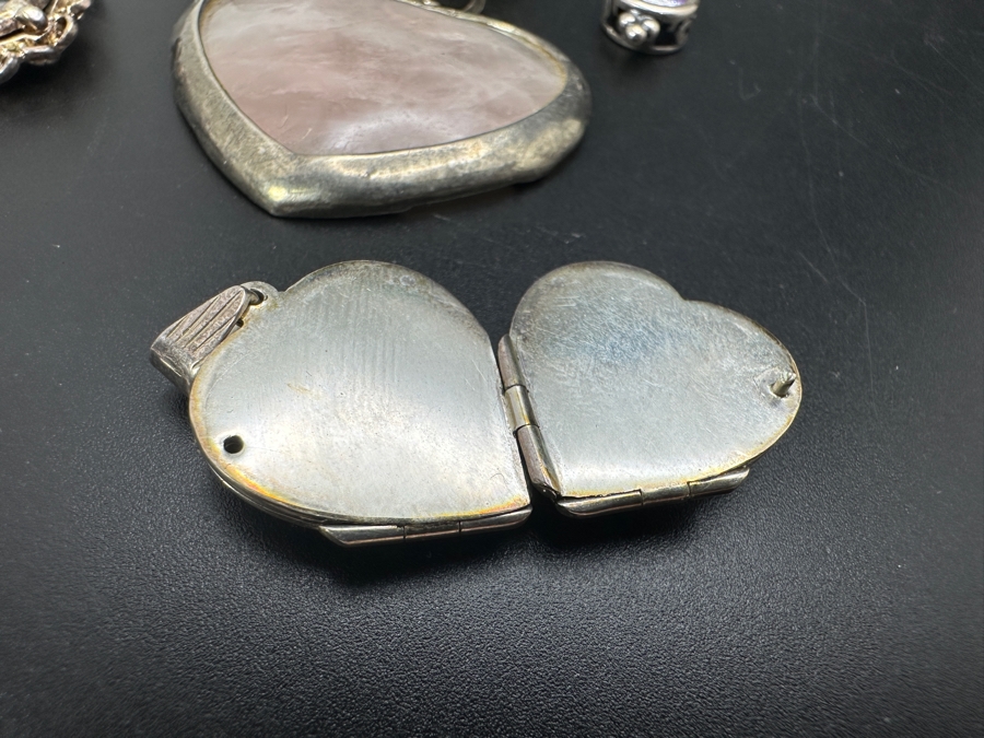 Six Sterling Silver Pendants 52.7g [Photo 9]