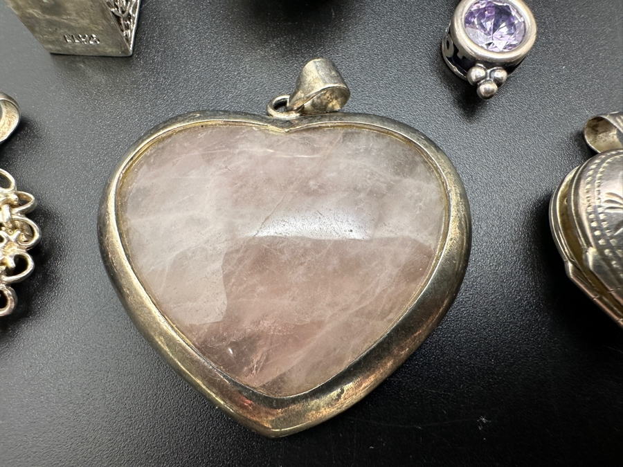 Six Sterling Silver Pendants 52.7g [Photo 2]