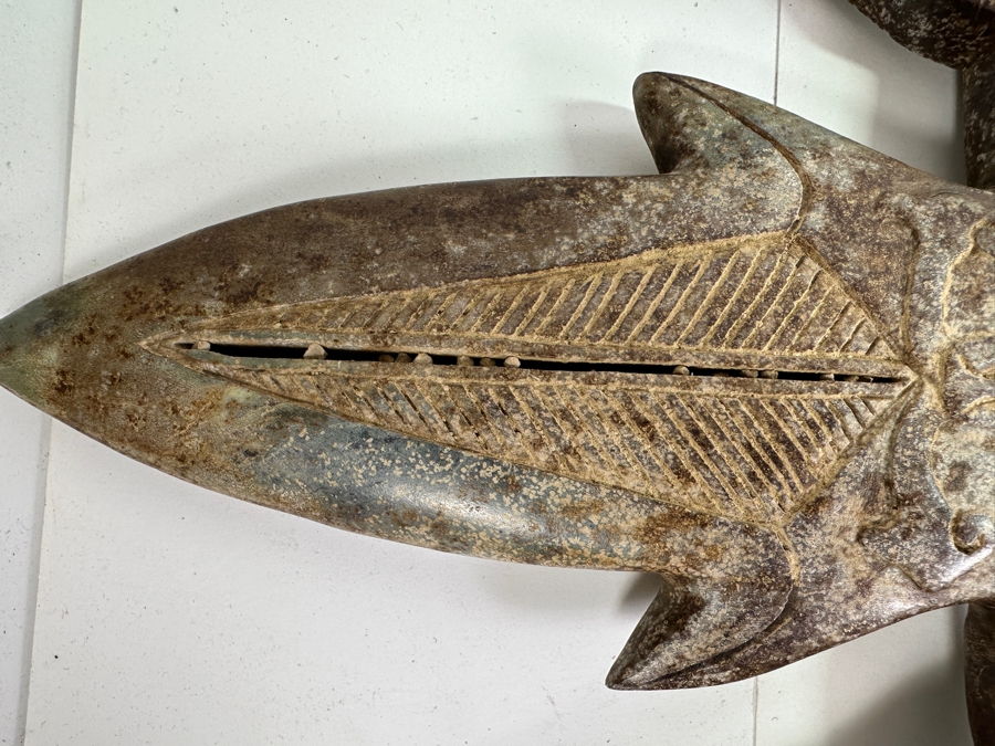 Vintage Asian Carved Stone Sword 38L X 12W [Photo 7]