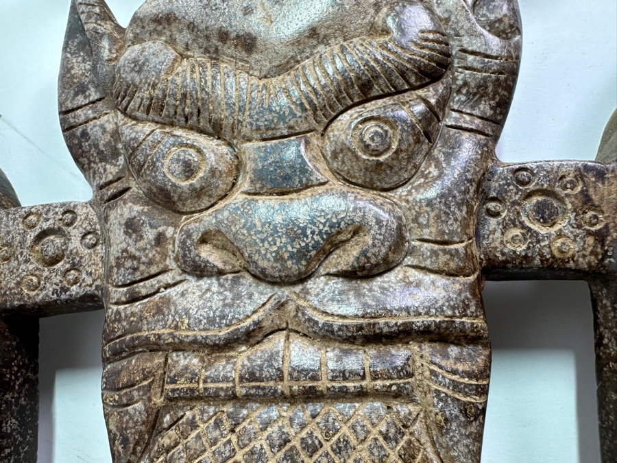 Vintage Asian Carved Stone Sword 38L X 12W [Photo 10]