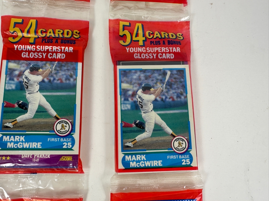 Score 1988 Major League Baseball Cards Three Unopened Rack Packs [Photo 5]