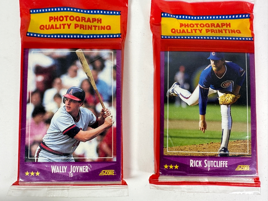 Score 1988 Major League Baseball Cards Three Unopened Rack Packs [Photo 4]