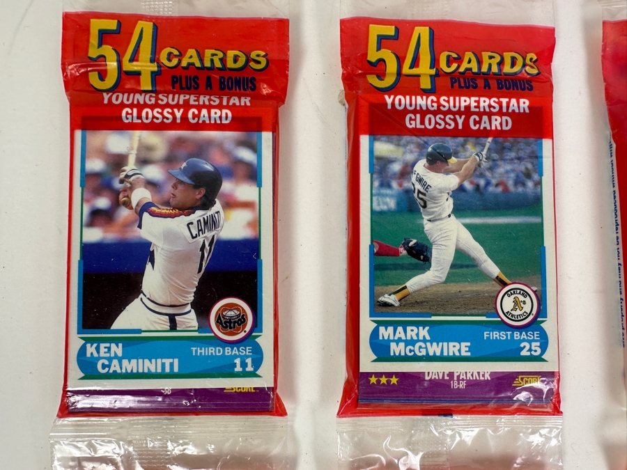 Score 1988 Major League Baseball Cards Three Unopened Rack Packs [Photo 3]