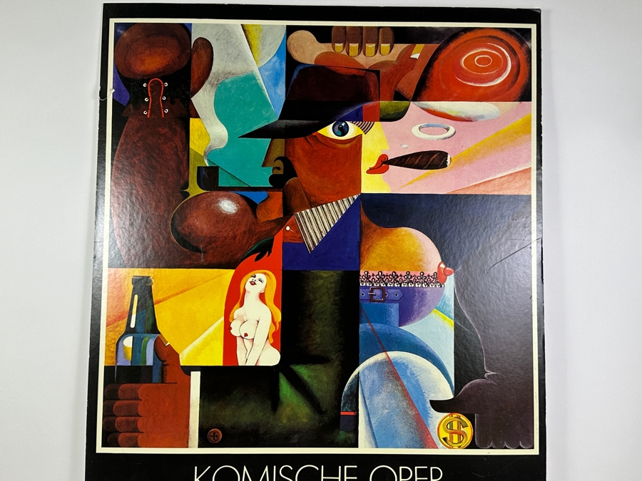 Vintage German Mahagonny Komische Opera Poster Mounted On Poster Board 26 X 37 [Photo 3]