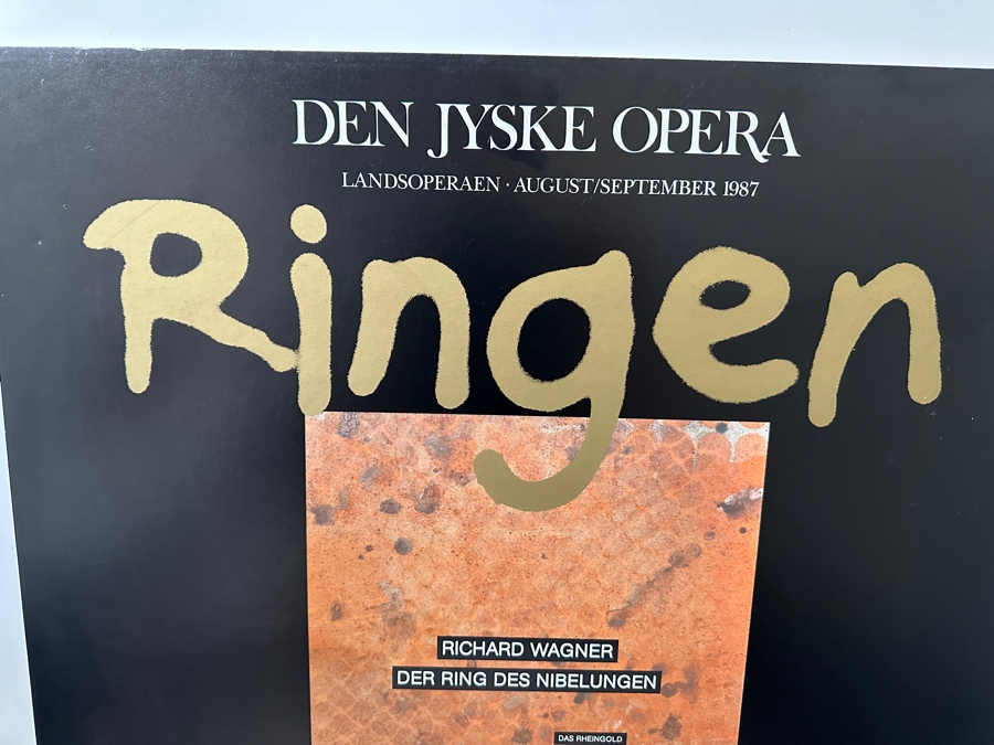 Vintage 1987 German Richard Wagner's Ringen Opera Poster Mounted On Poster Board 23.5 X 33 [Photo 3]