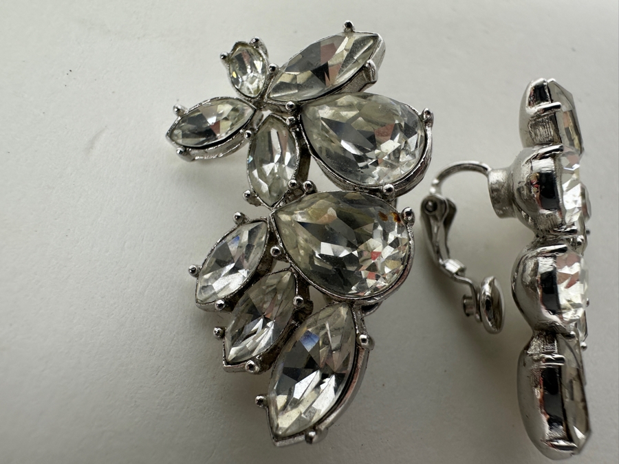 Vintage Signed Givenchy New York Paris Clip-on Earrings [Photo 4]